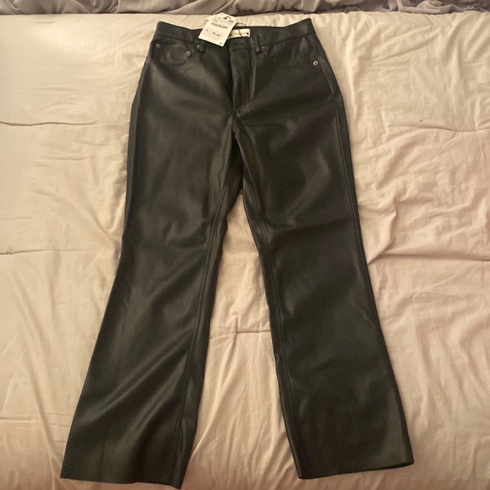 Brand New Zara Leather Pants Size: 4 New with tags